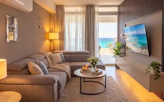 The Crown Marina Residence, Apt. 603, living room