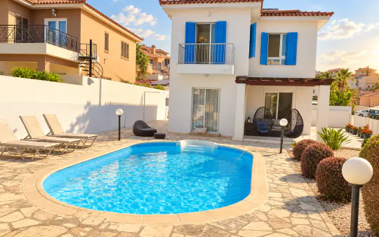 Modern villa with pool in Peyia, photo 1