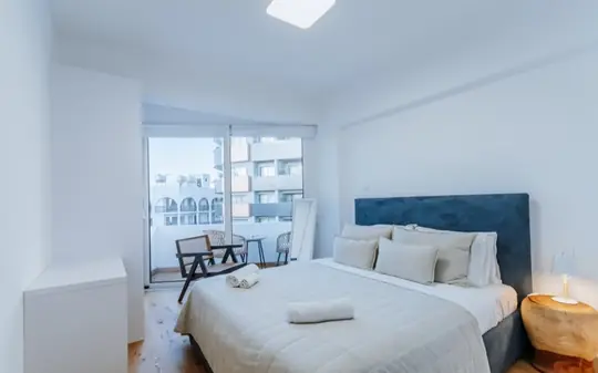 Larnaca Beach Bliss Apartment, bedroom